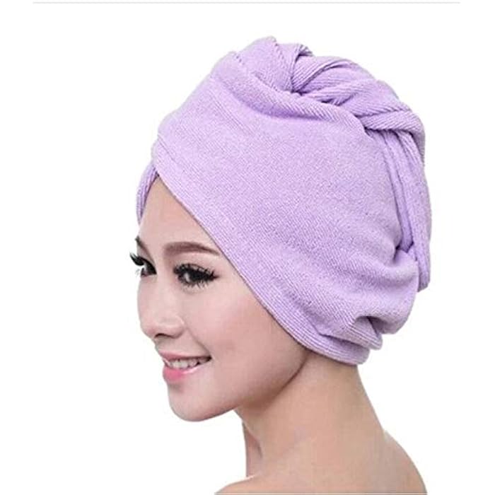 Hair Drying Towel Purple - Image 1
